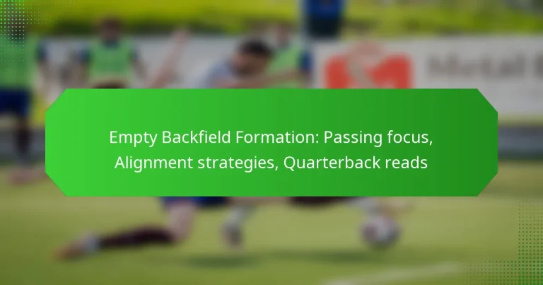 Empty Backfield Formation: Passing focus, Alignment strategies, Quarterback reads
