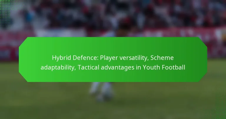 Hybrid Defence: Player versatility, Scheme adaptability, Tactical advantages in Youth Football