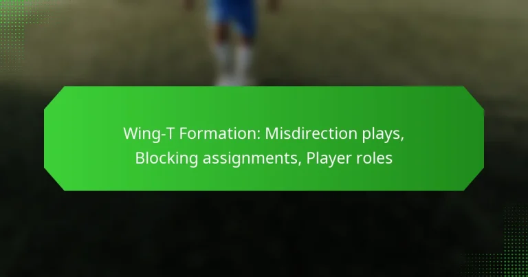 Wing-T Formation: Misdirection plays, Blocking assignments, Player roles