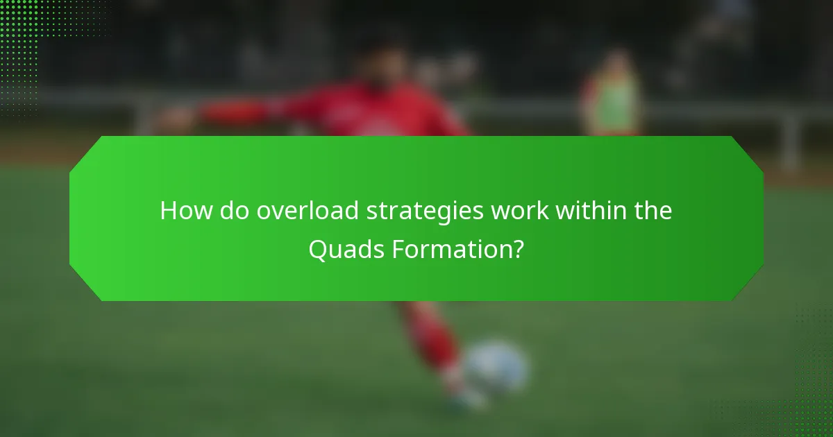 How do overload strategies work within the Quads Formation?