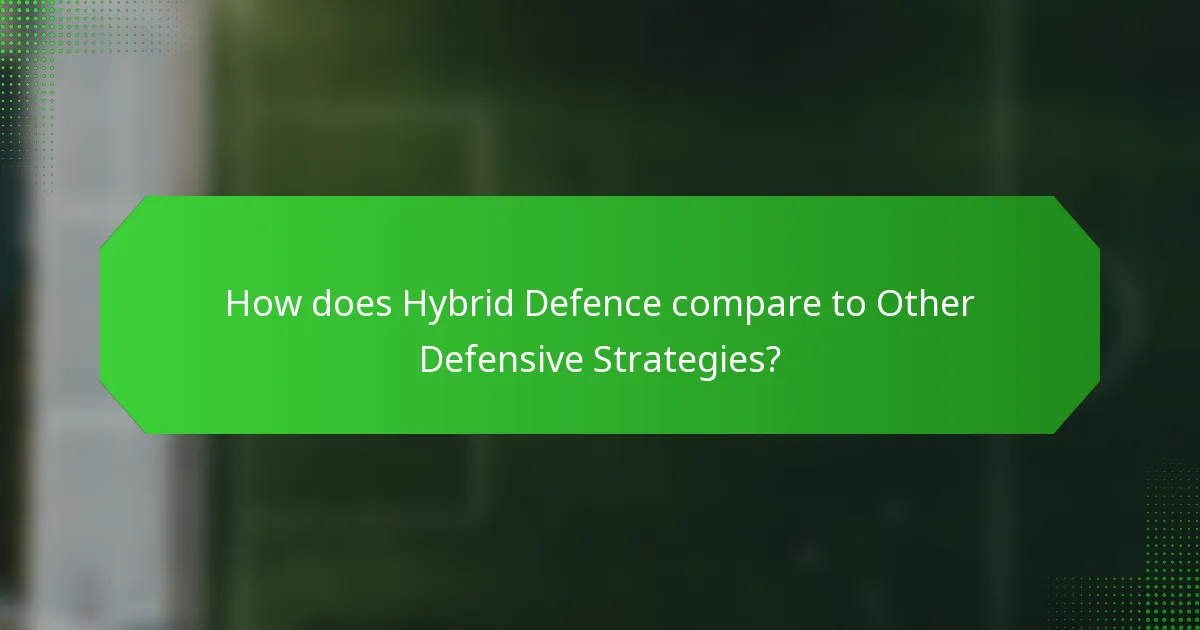 How does Hybrid Defence compare to Other Defensive Strategies?
